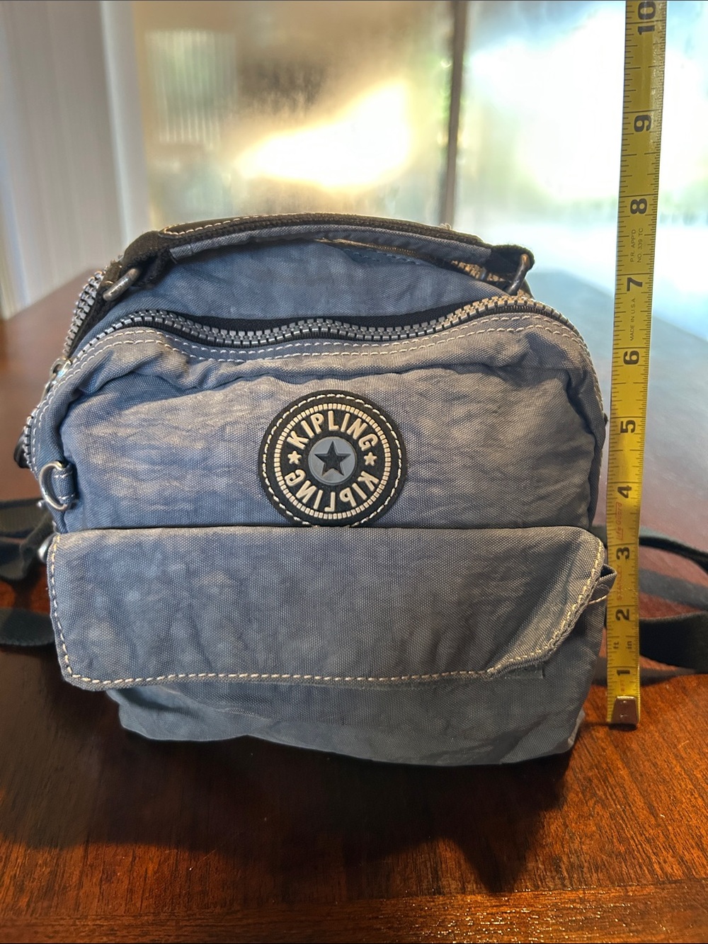 Kipling Presto bag for shoulder, crossbody or waist. Light blue/Denim Blue - Picture 3 of 8
